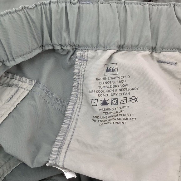 REI Men's Cargo Convertible Hiking Green Outdoor Pants UPF 50 Size M 36L - Picture 4 of 16